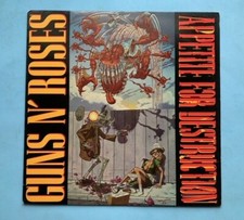 GUNS AND N' ROSES APPETITE FOR DESTRUCTION USA 1987 1ST FIRST PRESS BANNED COVER, usado comprar usado  Enviando para Brazil