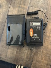 Walkman de ponta Aiwa HS-J505 rádio Dolby BBE DSL toca-fitas cassete com estojo e microfone comprar usado  Enviando para Brazil