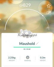 Pokémon shiny maushold usato  Spedire a Italy