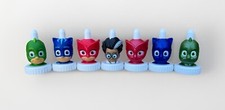 PJ Masks Good 2 Grow Bottle Toppers conjunto completo de todas as 7 tampas de bico colecionáveis comprar usado  Enviando para Brazil