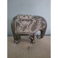 Escultura eclética de elefante de cerâmica marrom comprar usado  Enviando para Brazil