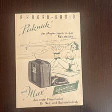 Akkord u54 picknick gebraucht kaufen  Maxhütte-Haidhof