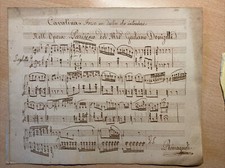 Antico manoscritto musicale usato  Genova