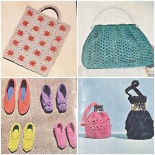 Bolsa chinelos década de 1960 noite fio de náilon Myart 14 tricô padrão crochê comprar usado  Enviando para Brazil