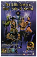 Usado, 2000 Mortal Kombat Gold Vintage Original ANÚNCIO IMPRESSO | Midway Videogame Sega comprar usado  Enviando para Brazil