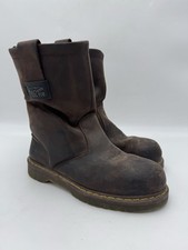 Botas de segurança masculinas Dr. Martens Air Wair biqueira de aço industrial tamanho 10 couro marrom comprar usado  Enviando para Brazil
