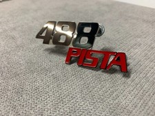 Emblema de painel emblema de metal para carro Ferrari 488 estilo pista logotipo de metal preto novo comprar usado  Enviando para Brazil