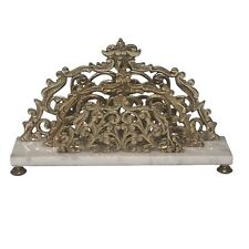MCM Vintage Bronze Dourado Metal Mármore Fundo Letra Rack, usado comprar usado  Enviando para Brazil