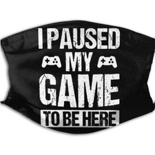 "I Paused My Game" Máscara Facial Filtro Ajustável / Cobertura Facial (Máscara Gamers) comprar usado  Enviando para Brazil