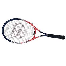 Raquete de tênis Wilson Tour 110 titânio almofada profissional laranja brilhante raquete azul comprar usado  Enviando para Brazil