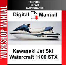 KAWASAKI JET SKI 1100 STX EMBARCAÇÃO 1997 - 2003 MANUAL DE OFICINA DE REPARO DE SERVIÇO  comprar usado  Enviando para Brazil