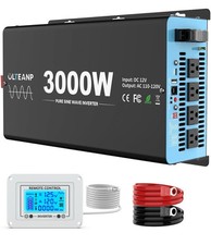 NOVO Olteanp 3000 Watts Inversor de Onda Senoidal Pura, Inversor de Energia 12V DC para 110V AC comprar usado  Enviando para Brazil