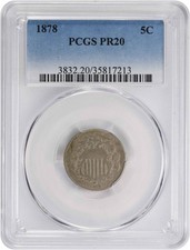 1878 shield nickel d'occasion  Expédié en Belgium
