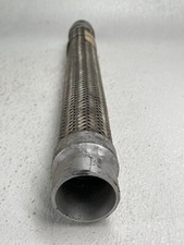 Mangueira de bomba flexível trançada de aço inoxidável 1-1/2" extremidades de ranhura IPS x 20" de comprimento comprar usado  Enviando para Brazil
