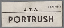 Ulster transport authority for sale  TAUNTON