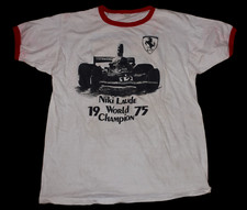 Camiseta Vintage Original 1975 Campeão Mundial Niki Lauda Ringer Fórmula 1 Ferrari comprar usado  Enviando para Brazil