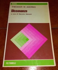Theodor adorno dissonanze usato  Italia