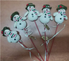 Pupazzi neve decorativi usato  Messina