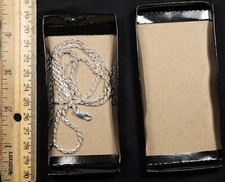 Corrente de corda italiana feita à mão prata esterlina 925 | 3mm | 22" | - Exatamente mostrado! comprar usado  Enviando para Brazil