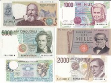 Lotto banconote lire usato  Potenza Picena