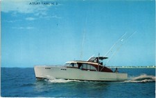 Cartão postal Dr Jim Stamps barco de pesca esportiva no Atlântico não publicado comprar usado  Enviando para Brazil