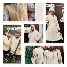 Aran knitting patterns. for sale  OAKHAM