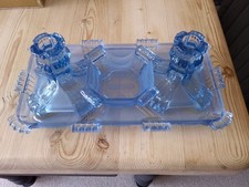 Vintage blue glass for sale  BEXHILL-ON-SEA
