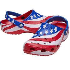 Tamanco Crocs unissex clássico bandeira americana EUA adulto masculino tamanho 11 / feminino 13 comprar usado  Enviando para Brazil