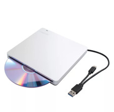 Unidade de CD DVD externa prata para laptop, USB 3.0 tipo C portátil CD DVD player comprar usado  Enviando para Brazil