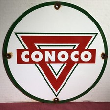 conoco porcelain sign for sale  Johnson City