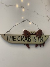 Wooden crab sign for sale  Long Valley