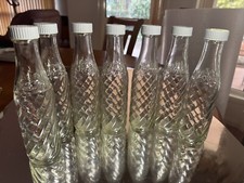 Lote de 7 garrafas vintage de refrigerante com tampas cinza - Fabricadas no Reino Unido - 21 cm de altura, usado comprar usado  Enviando para Brazil