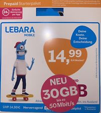 Lebara 30gb prepaid gebraucht kaufen  Heinsberg