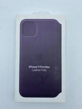 Capa folio de couro Apple iPhone 11 Pro Max berinjela – Caixa aberta, grau A+ comprar usado  Enviando para Brazil