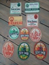Lot étiquettes brasserie d'occasion  Beuvry