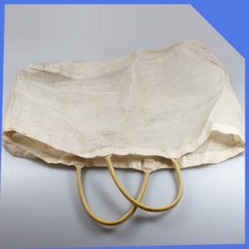 vintage Rosyjski Radziecki ZSRR Biała Tote Shopper Torba na zakupy Torebka z uchwytami na sprzedaż  PL