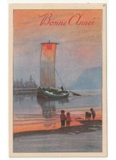 1923 cartolina natalizia usato  Fiumicello Villa Vicentina
