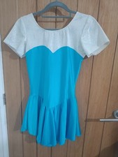 Blue white leotard for sale  FELIXSTOWE