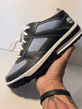 Tênis casual raro Timberland azul claro/marinho couro com cadarço masculino 10,5M comprar usado  Enviando para Brazil