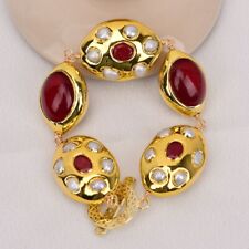 Pulseira de contas pavimentadas de jade pérola branca em forma de ovo folheada a ouro ágata vermelha natural comprar usado Pulseira de contas pavimentadas de jade pérola branca em forma de ovo folheada a ouro ágata vermelha natural comprar usado  Enviando para Brazil