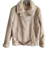 Topshop beige sherling for sale  LEEDS