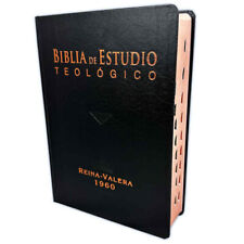 Biblia de Estudio Teológico Pastoral RV1960 tapa dura negro con indice comprar usado  Enviando para Brazil