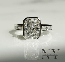 Moissanite bezel set for sale  Jamaica