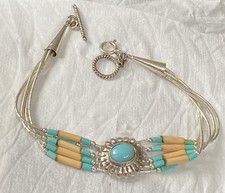 native american beaded bracelet for sale  WHITSTABLE