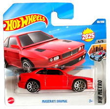 Hot Wheels Maserati Shamal HW Metro 4/5 2025 58/250 1:64 Model samochodu Zabawka IT na sprzedaż  Wysyłka do Poland