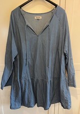 Tunikakleid bonprix jeansblau gebraucht kaufen  Pinneberg