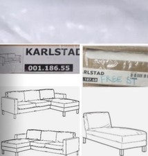Ikea karlstad loveseat d'occasion  Expédié en Belgium