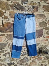 Patchwork blue denim for sale  CORNHILL-ON-TWEED