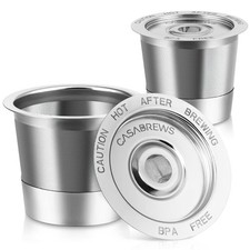 Pacote com 2 xÃ­caras K reutilizÃ¡veis cafeteira para Keurig universal aÃ§o i..., usado comprar usado  Enviando para Brazil