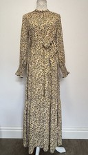 Maxikleid gürtel gelb gebraucht kaufen  Versand nach Germany